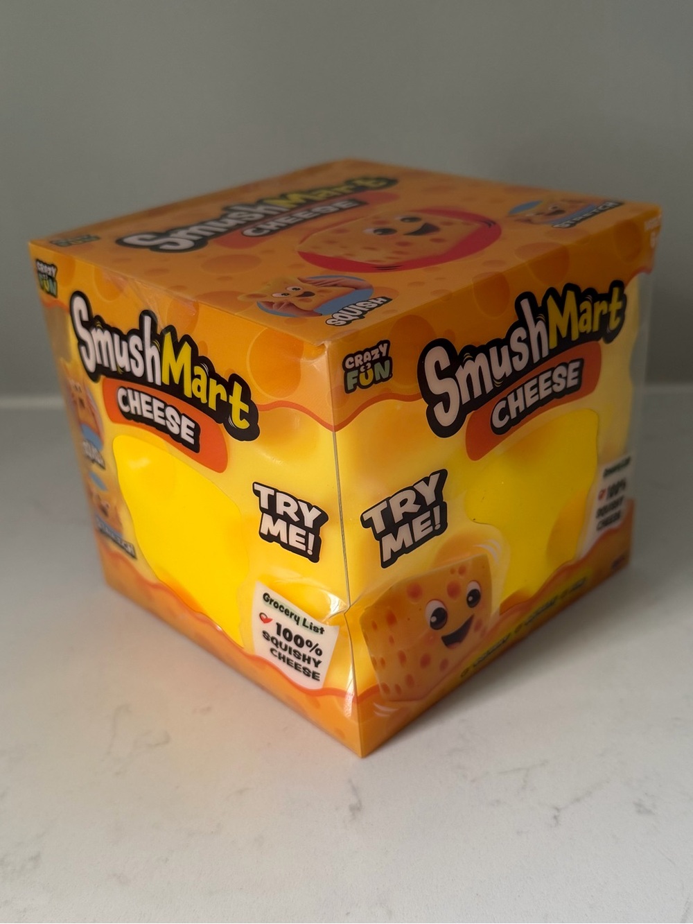 NEW Smush Mart Cheese Squishy Toy